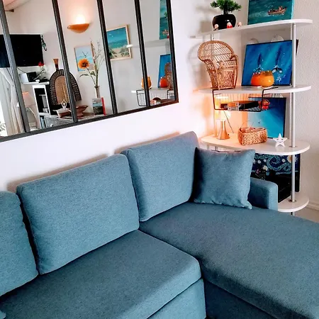Apartman Mom' Blue Paradise Front De 3 Etoiles 61 M2 Cap'diem 3 Clim - Ideal Pr Un Sejour De 15j Ou ! Wifi, Lit 160 - 4e Ascenseur, Parking, Piscine, Petanque, Ping-pong - Pistes Cyclables - Golf & Tennis A 10 Mn Agde