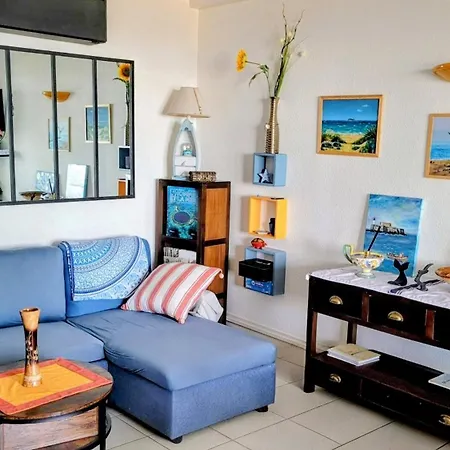Mom' Blue Paradise Front De 61 M2 Cap'diem 3 étoiles - Idéal Pour Un De 15j Ou ! 3 Clim, Wifi, Lit 160 - 4è Ascenseur, Parking, Piscine, Pétanque, Ping-pong - Pistes Cyclables - Golf&tennis à 10 Mn Agde